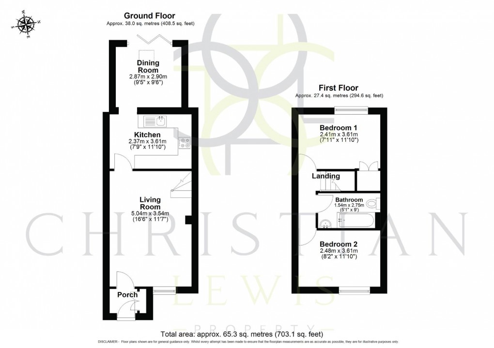 Floorplan for Briar Close, Evesham