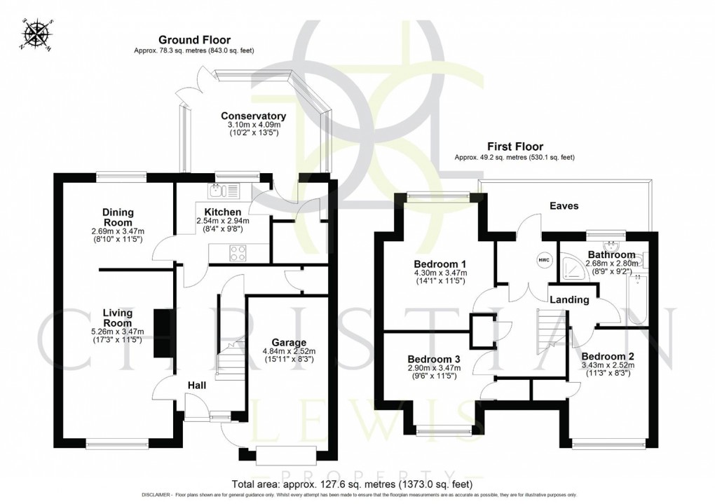 Floorplan for Main Street, Sedgeberrow, Evesham