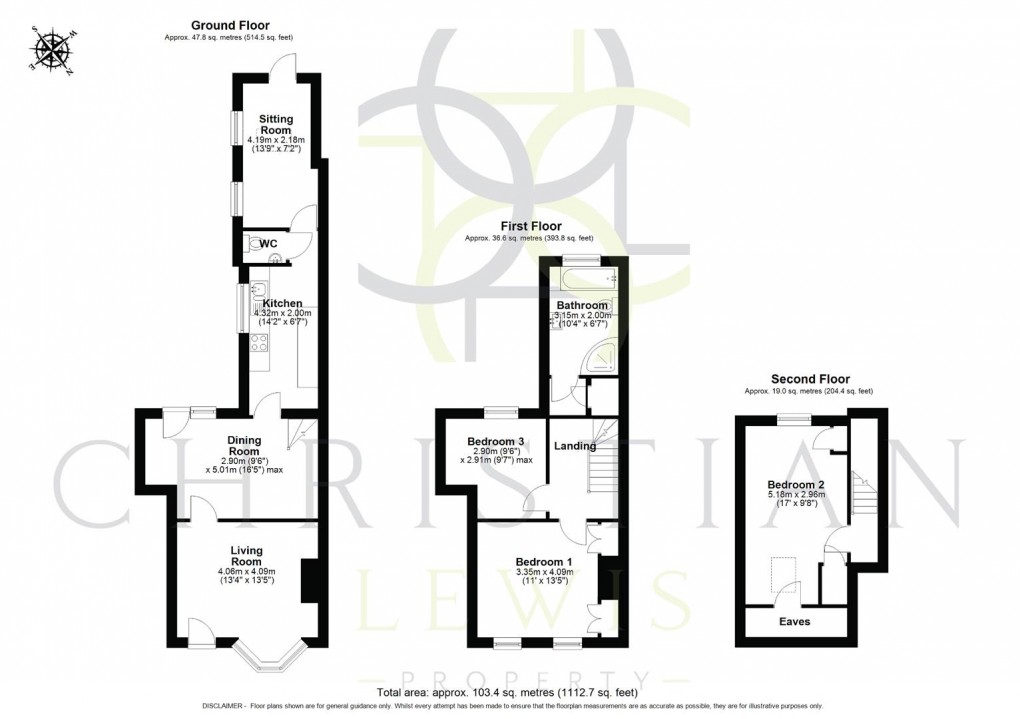 Floorplan for High Street, Pershore