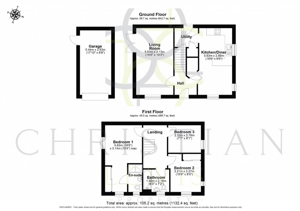 Floorplan for Pardoe Drive, Pershore
