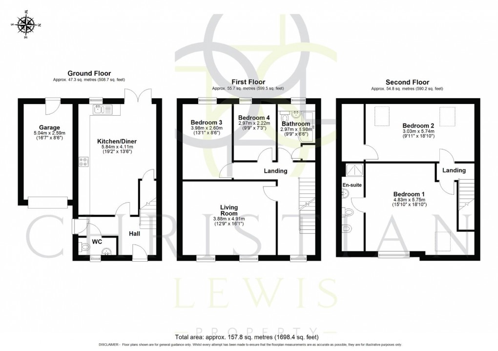 Floorplan for Head Street, Pershore