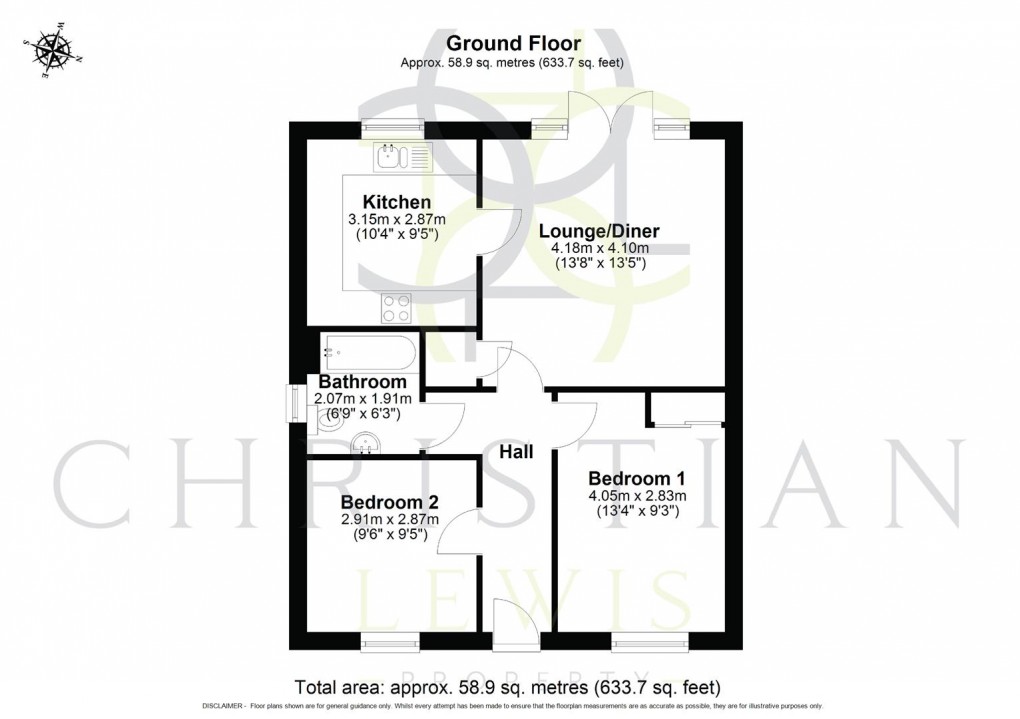 Floorplan for Bowbrook Meadow, Pershore
