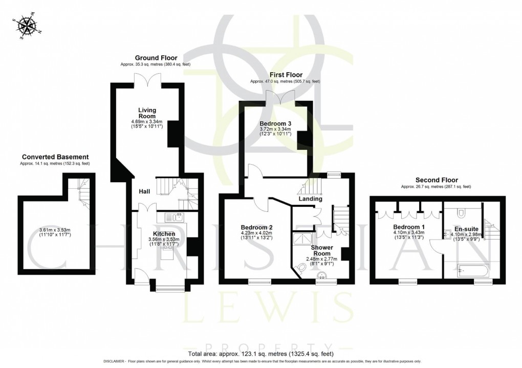 Floorplan for Bridge Street, Pershore
