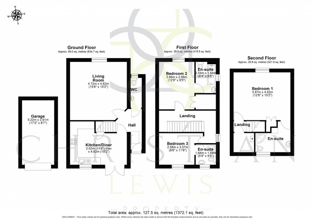 Floorplan for John Martin Square, Evesham