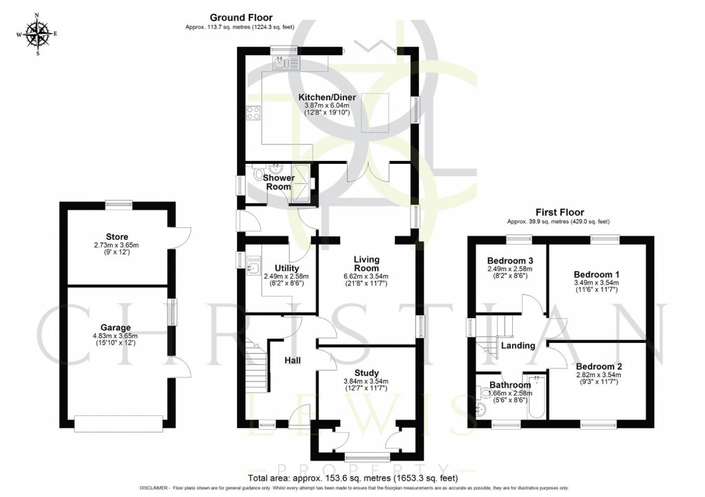 Floorplan for Station Road, Bretforton, Evesham