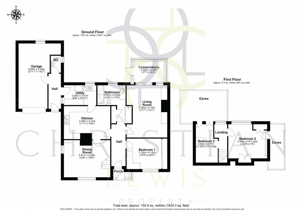 Floorplan for Gibbs Lane, Offenham, Evesham