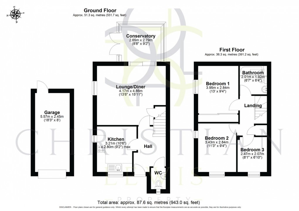 Floorplan for Goodalls Grove, Evesham