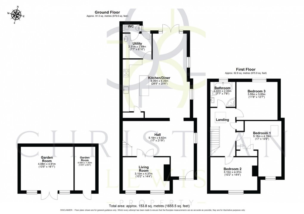 Floorplan for Bretforton Road, Badsey, Evesham