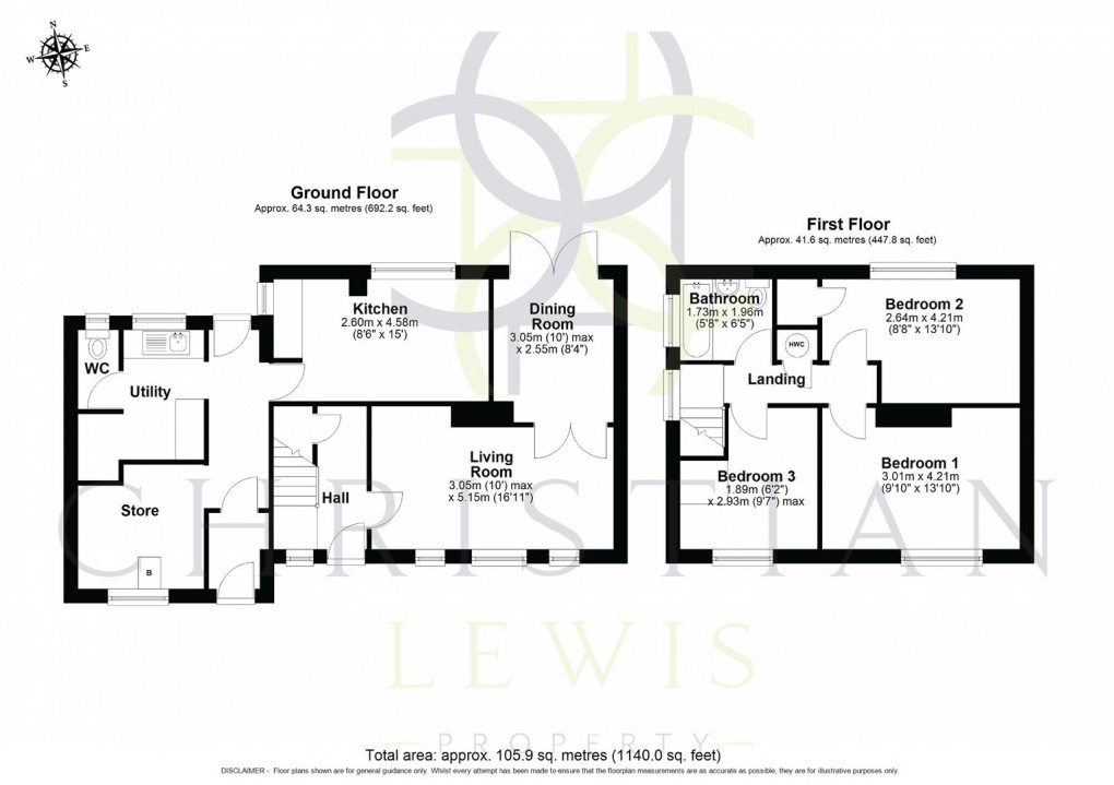 Floorplan for Battleton Road, Evesham