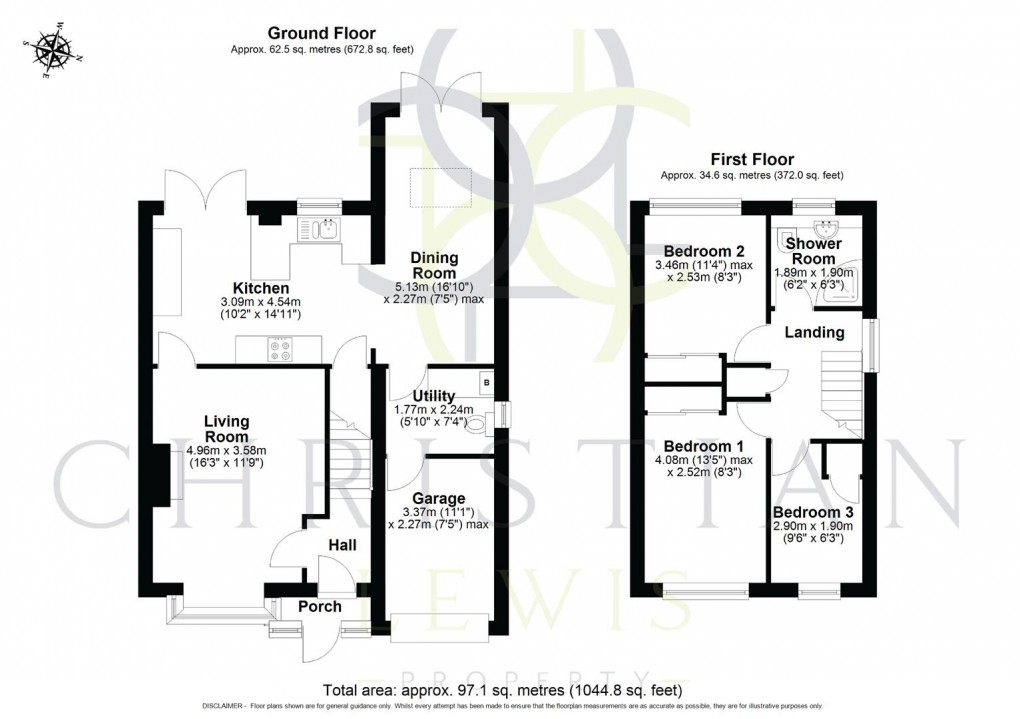 Floorplan for Birch Avenue, Evesham