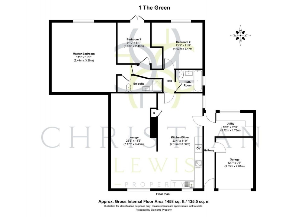 Floorplan for The Green, Pinvin