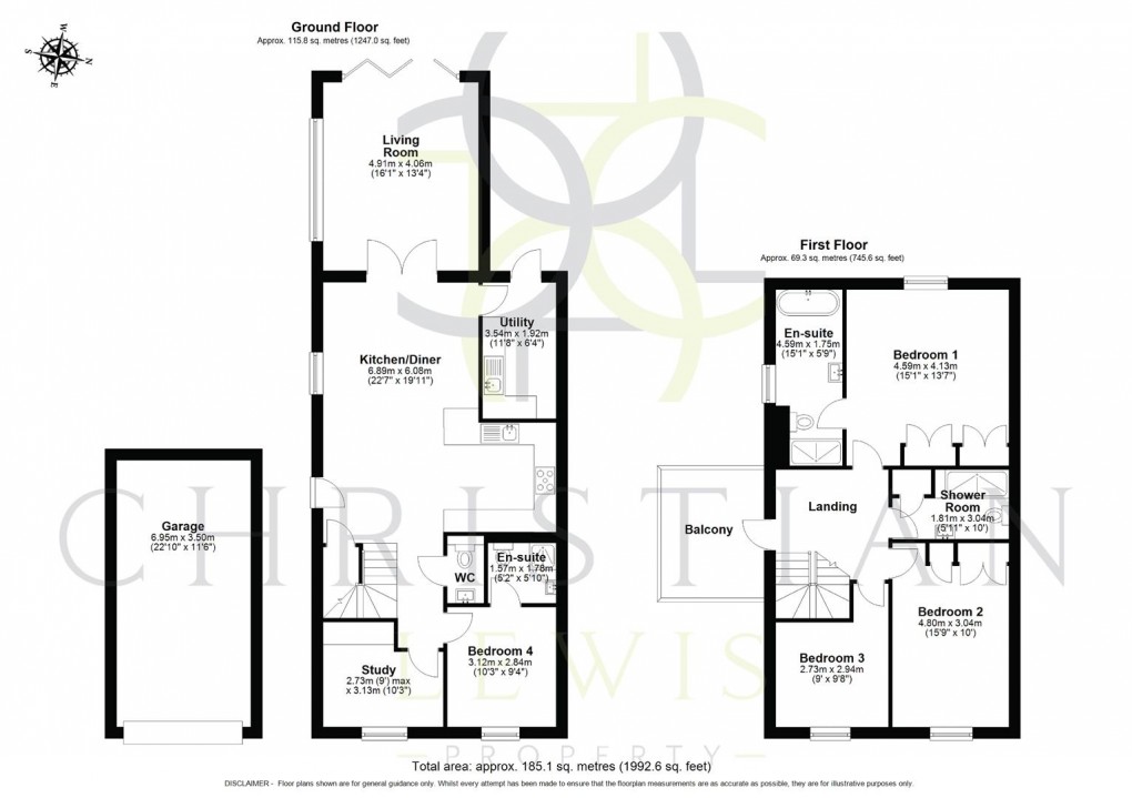 Floorplan for Rushford Grange, Salford Priors