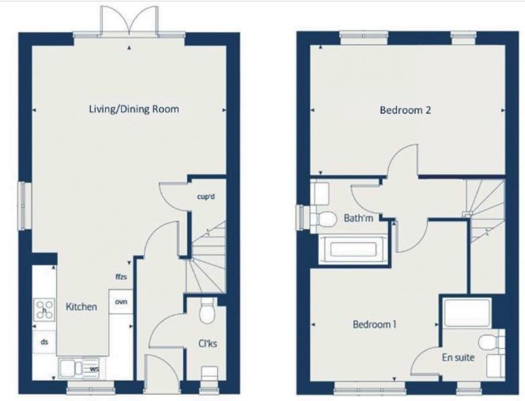 Floorplan for Moorcroft Fields, Drakes Broughton, Pershore