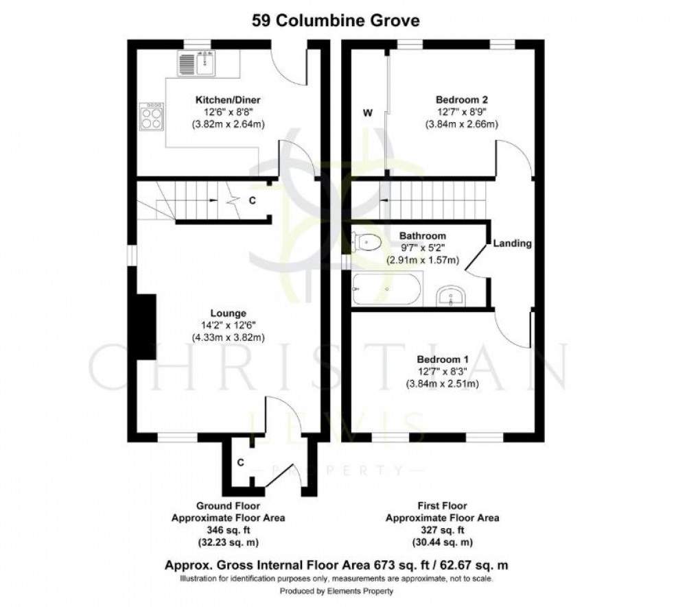 Floorplan for Columbine Grove, Evesham