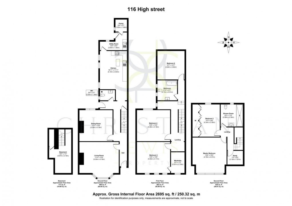 Floorplan for High Street, Evesham