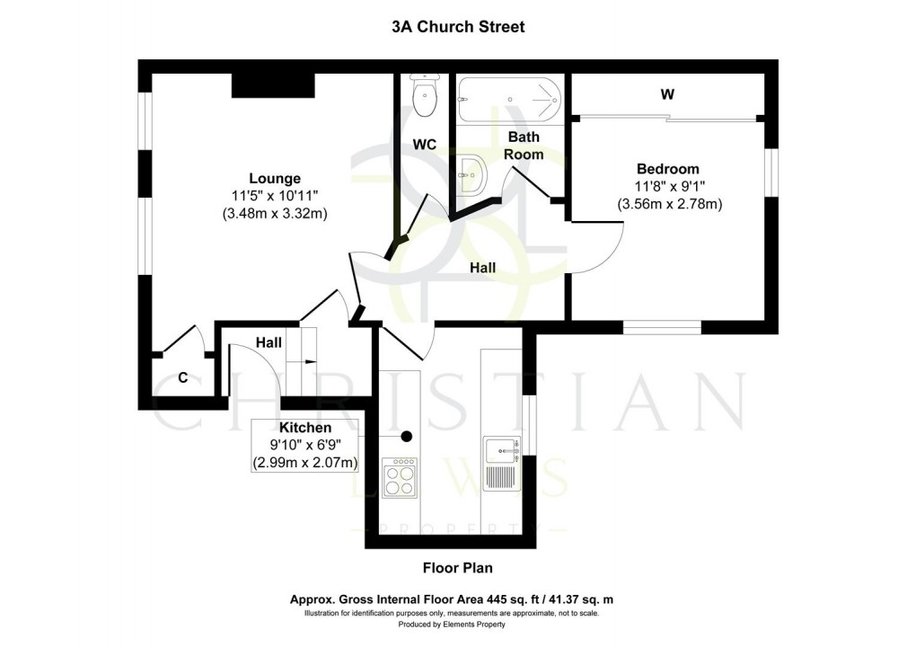 Floorplan for Church Street, Pershore