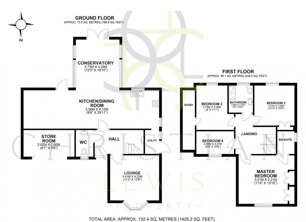 Floorplan for Clyde Avenue, Evesham