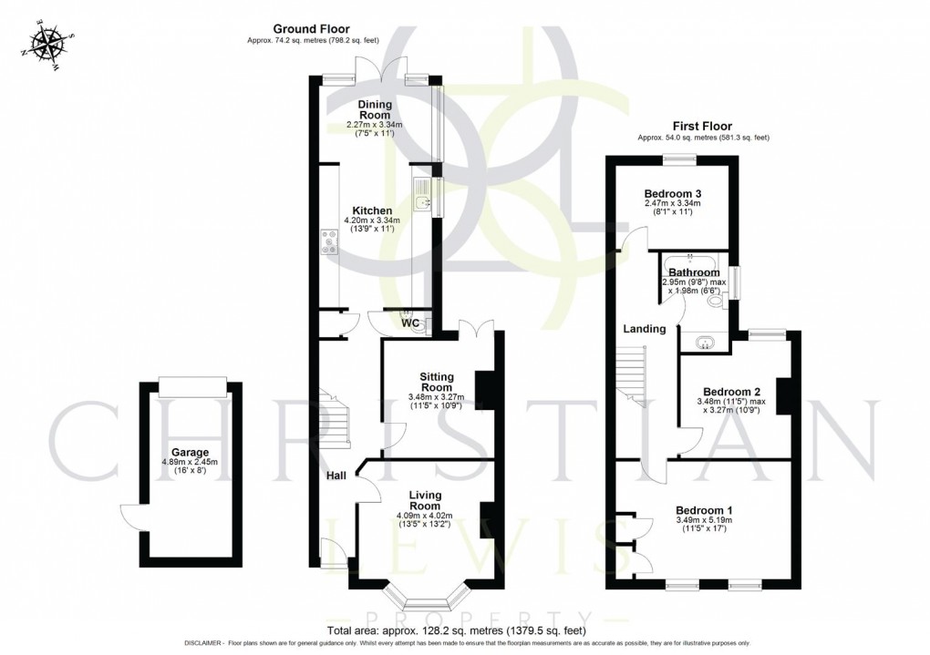 Floorplan for Northwick Road, Evesham