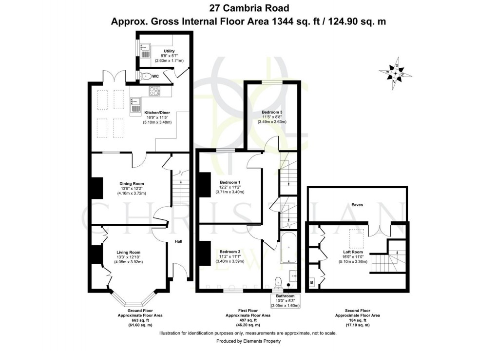 Floorplan for Cambria Road, Evesham