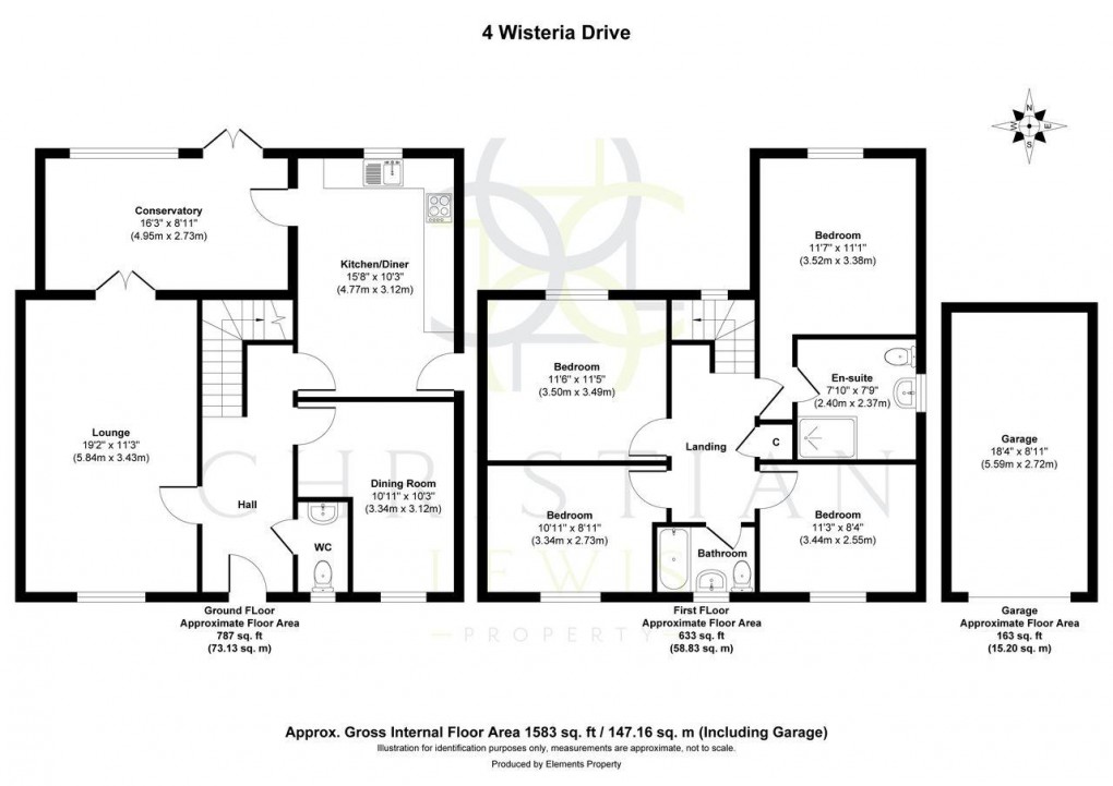 Floorplan for Wisteria Drive, Evesham