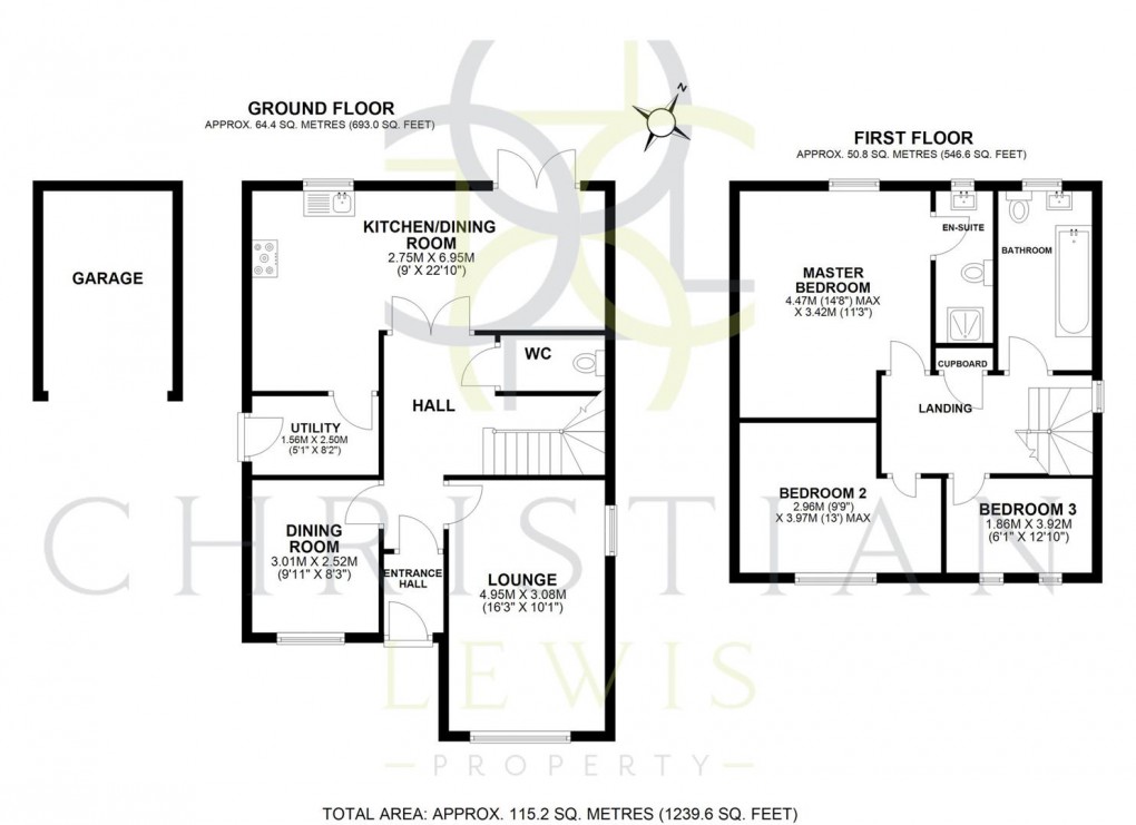 Floorplan for Darke Croft, Evesham