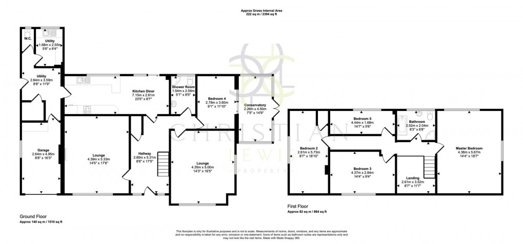 Floorplan for Simon De Montfort Drive, Evesham