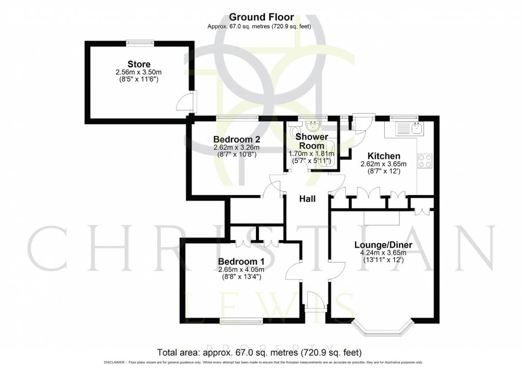 Floorplan for Greenhill Gardens, Evesham