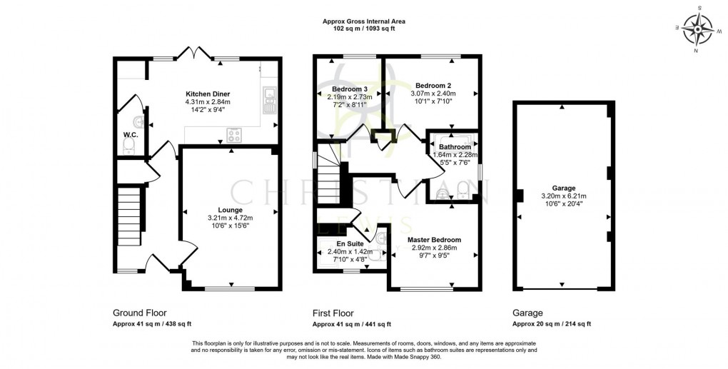 Floorplan for Oriel Meadows, Evesham