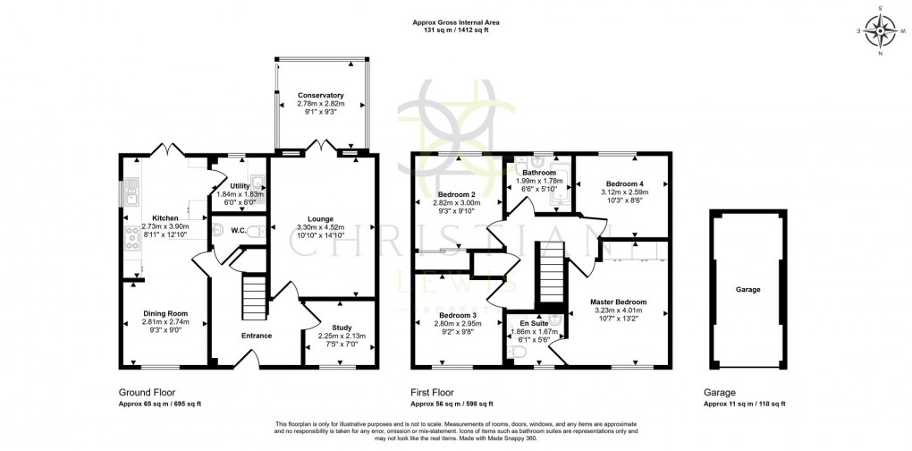 Floorplan for Violet Walk, Evesham