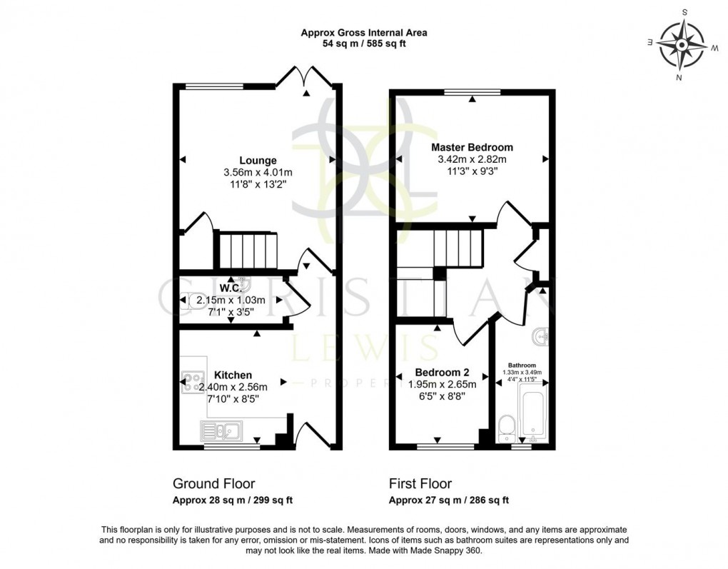 Floorplan for Alexandra Road, Evesham