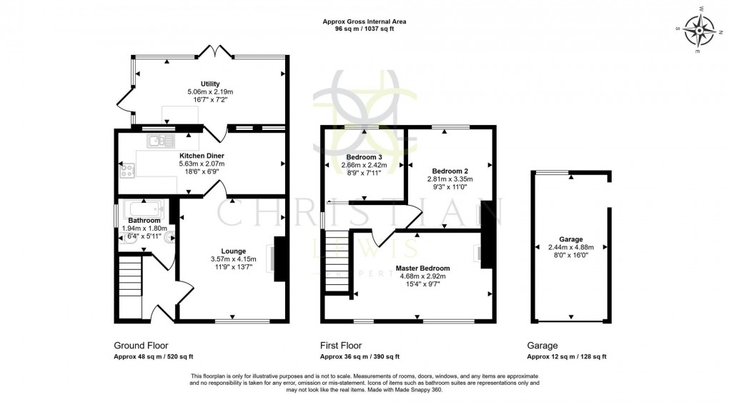 Floorplan for George Street, Evesham