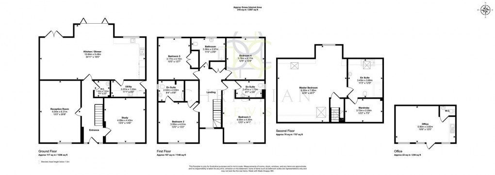 Floorplan for Station Road, Bretforton, Evesham