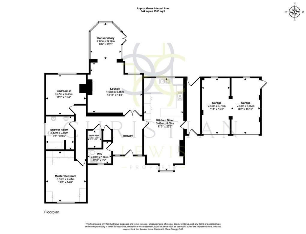 Floorplan for Cheltenham Road, Evesham