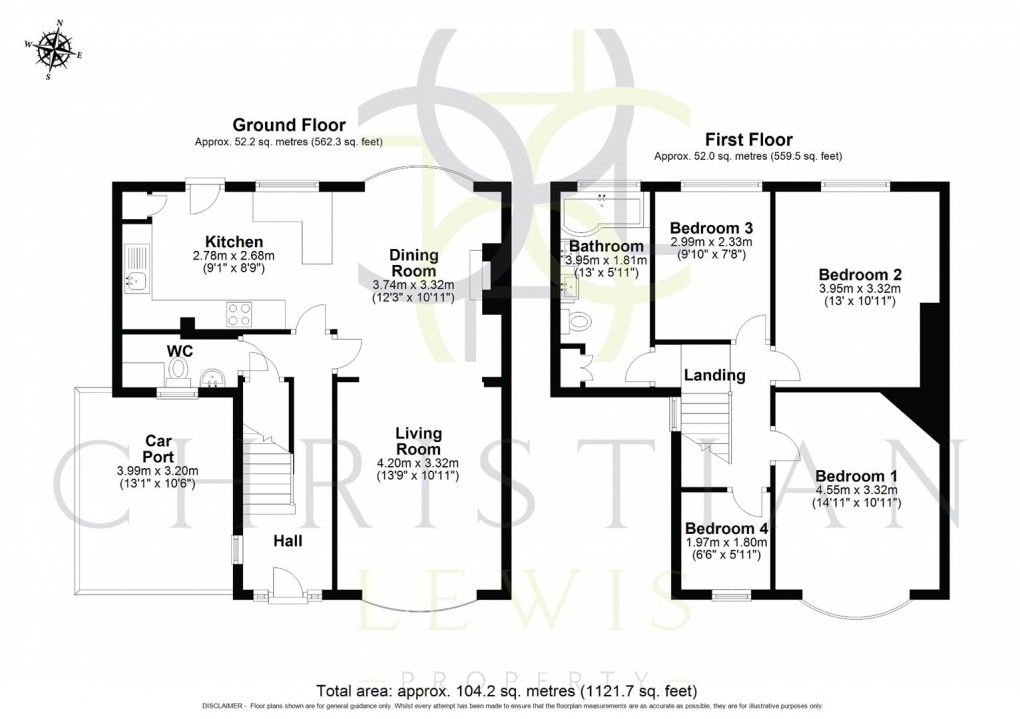 Floorplan for Elm Road, Evesham