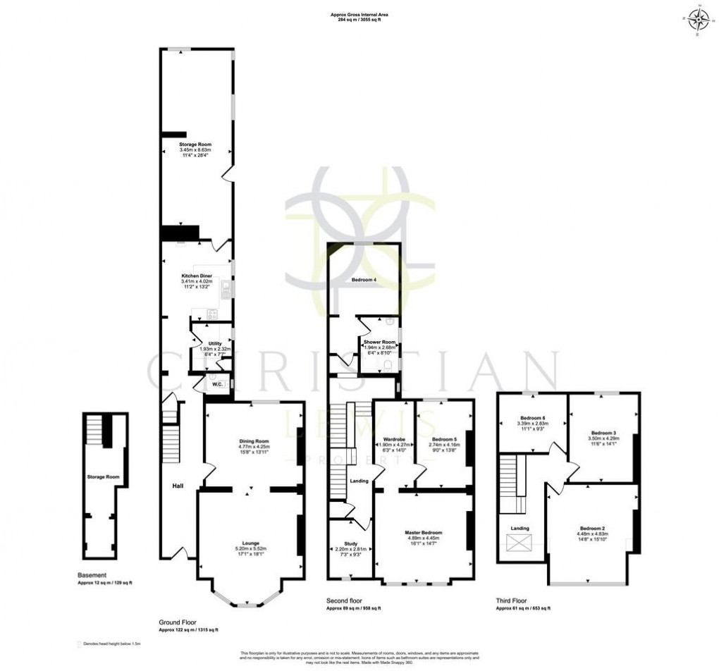 Floorplan for High Street, Evesham