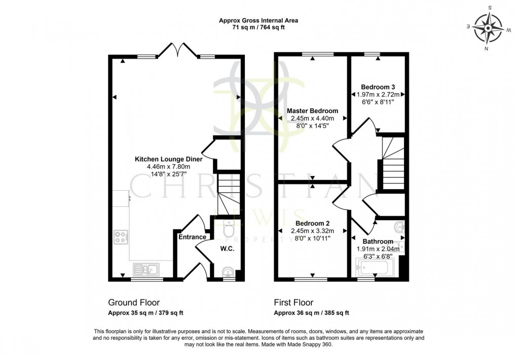 Floorplan for Nursery Road, Evesham
