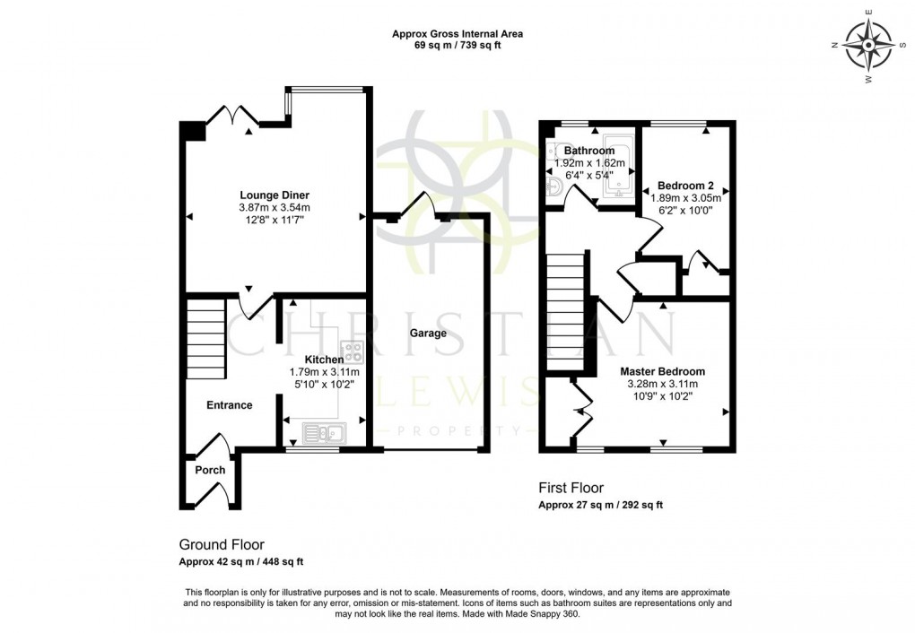 Floorplan for St. Johns Close, Evesham