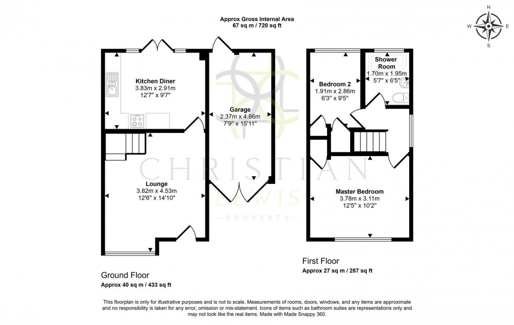 Floorplan for Sycamore Avenue, Evesham