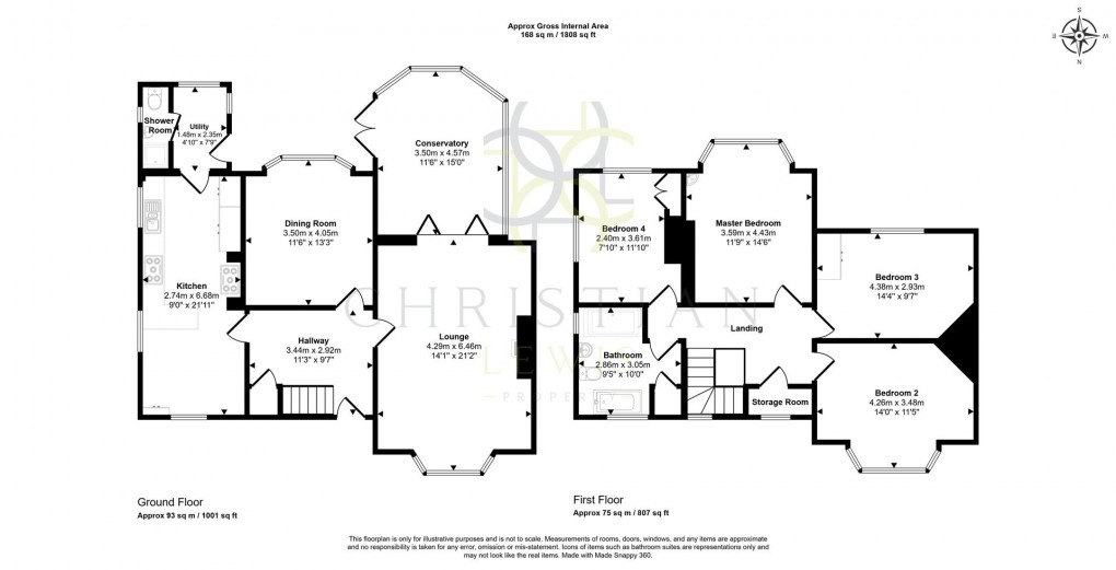 Floorplan for Croft Road, Evesham