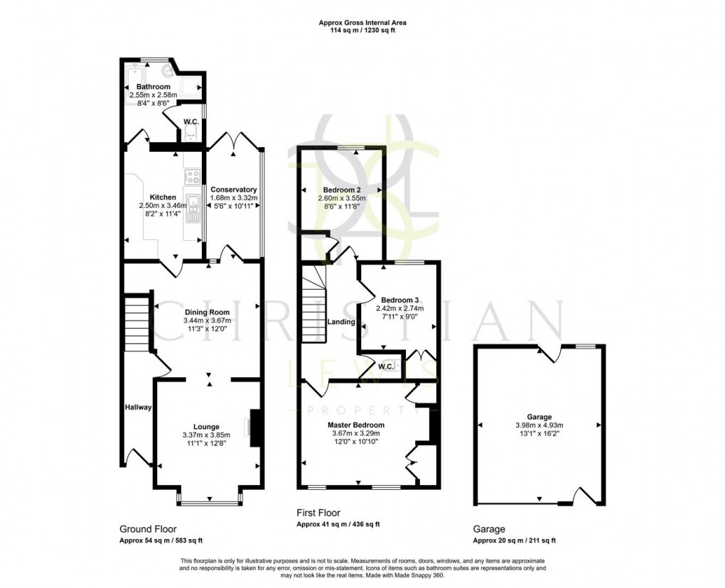 Floorplan for Montfort Street, Evesham