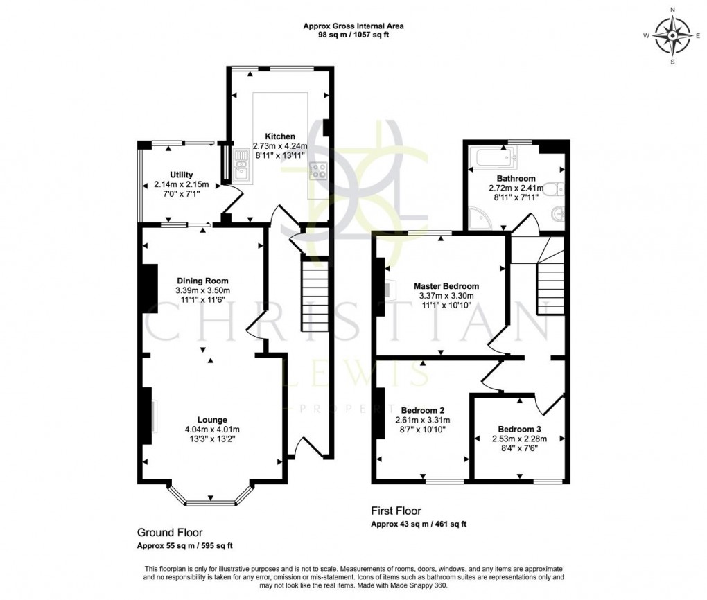 Floorplan for Victoria Avenue, Evesham