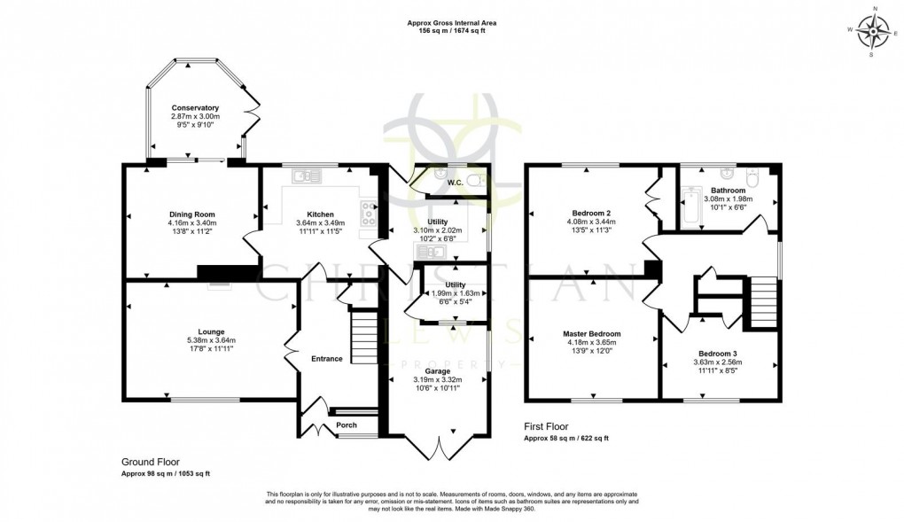 Floorplan for Bretforton Road, Badsey Evesham