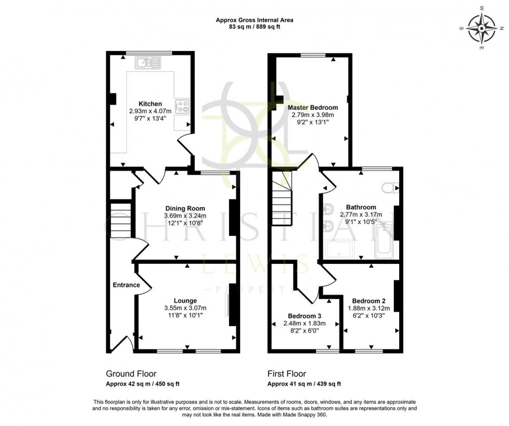 Floorplan for Cheltenham Road, Evesham
