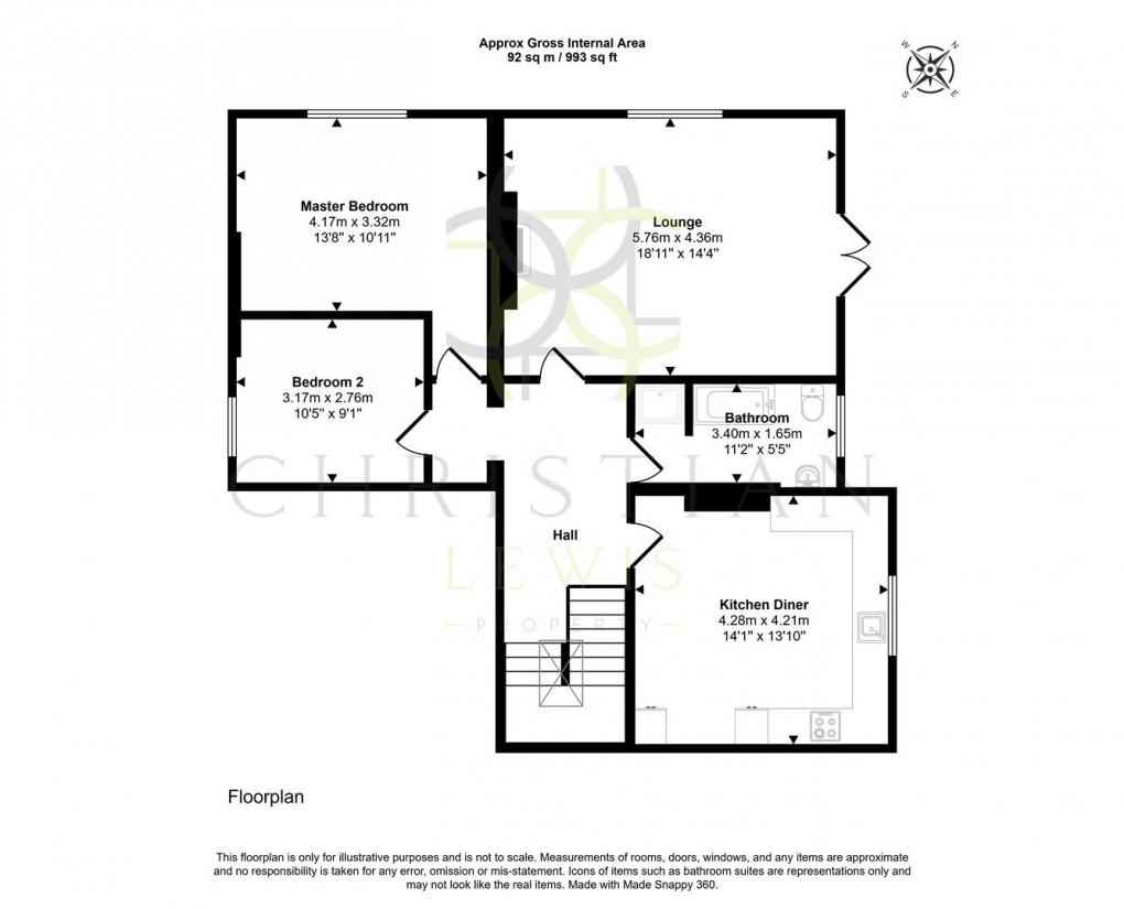 Floorplan for Broadway Road, Evesham