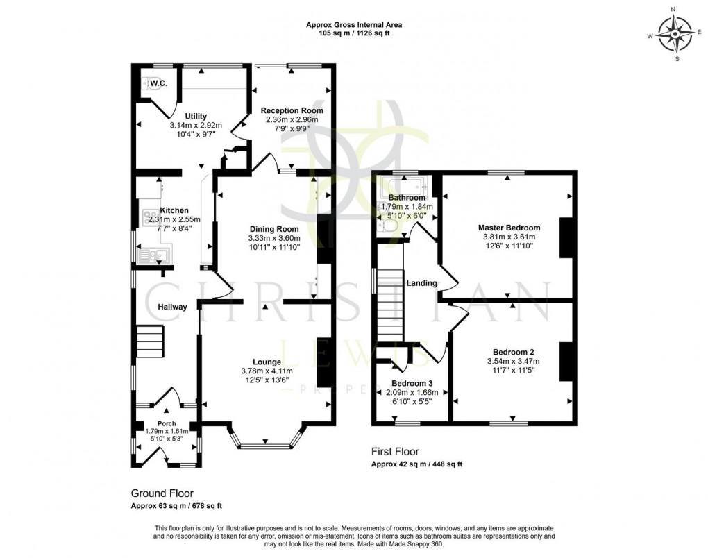 Floorplan for Albert Road, Evesham