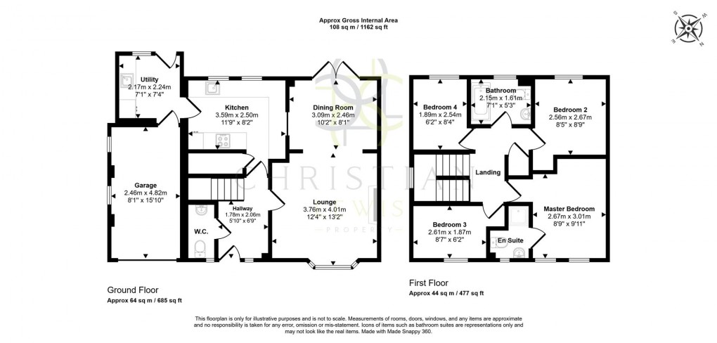 Floorplan for Celandine Way, Evesham