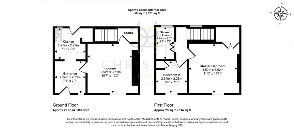 Floorplan for School Road, Evesham