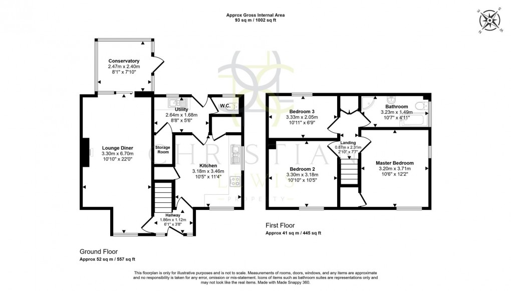 Floorplan for Mayfield Road, Pershore
