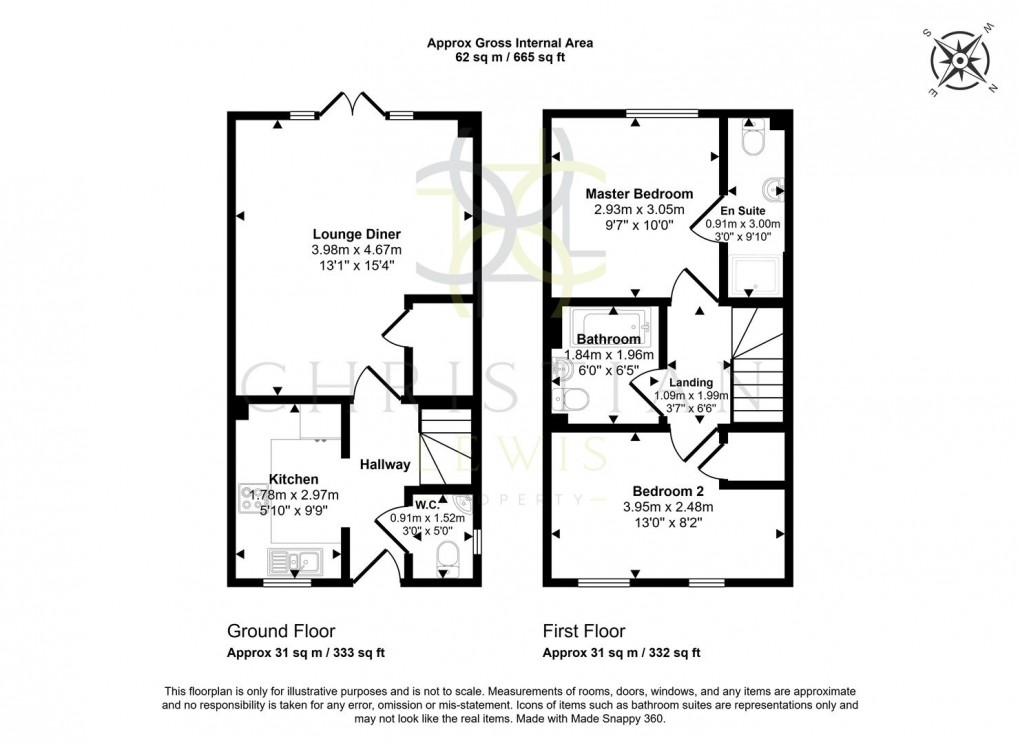 Floorplan for Goldfinch Rise, Pershore