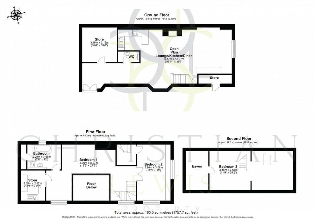Floorplan for Main Street, Elmley Castle, Pershore